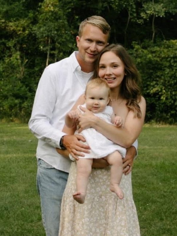 Adam Wagner, owner, with his wife Lauren and daughter Emma