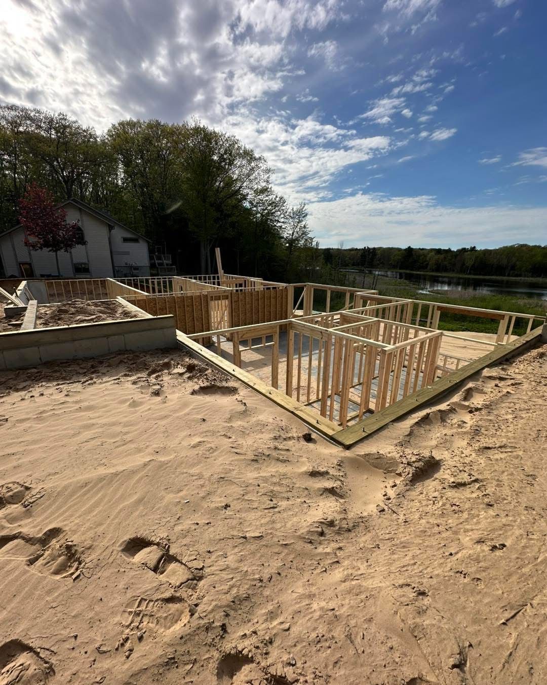 Framing a new home