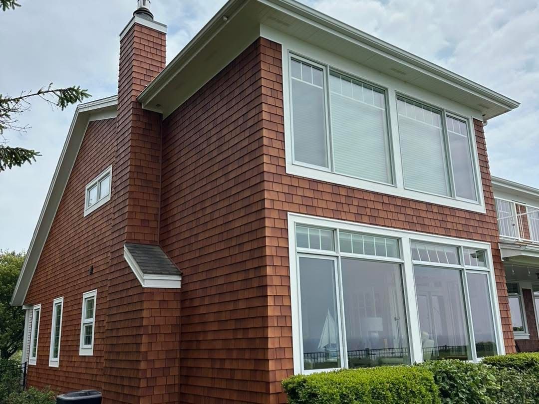 New shake siding and trim